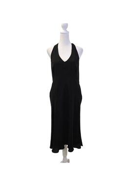 Loft 100% Silk Twist Strap Midi Slip Dress Size 10
